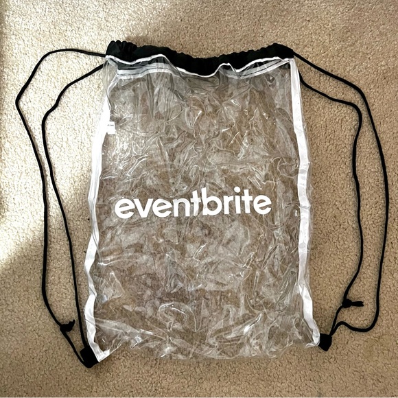 drawstring bag bundle, 3 piece set backpack clear bag purse draw string - Picture 2 of 8